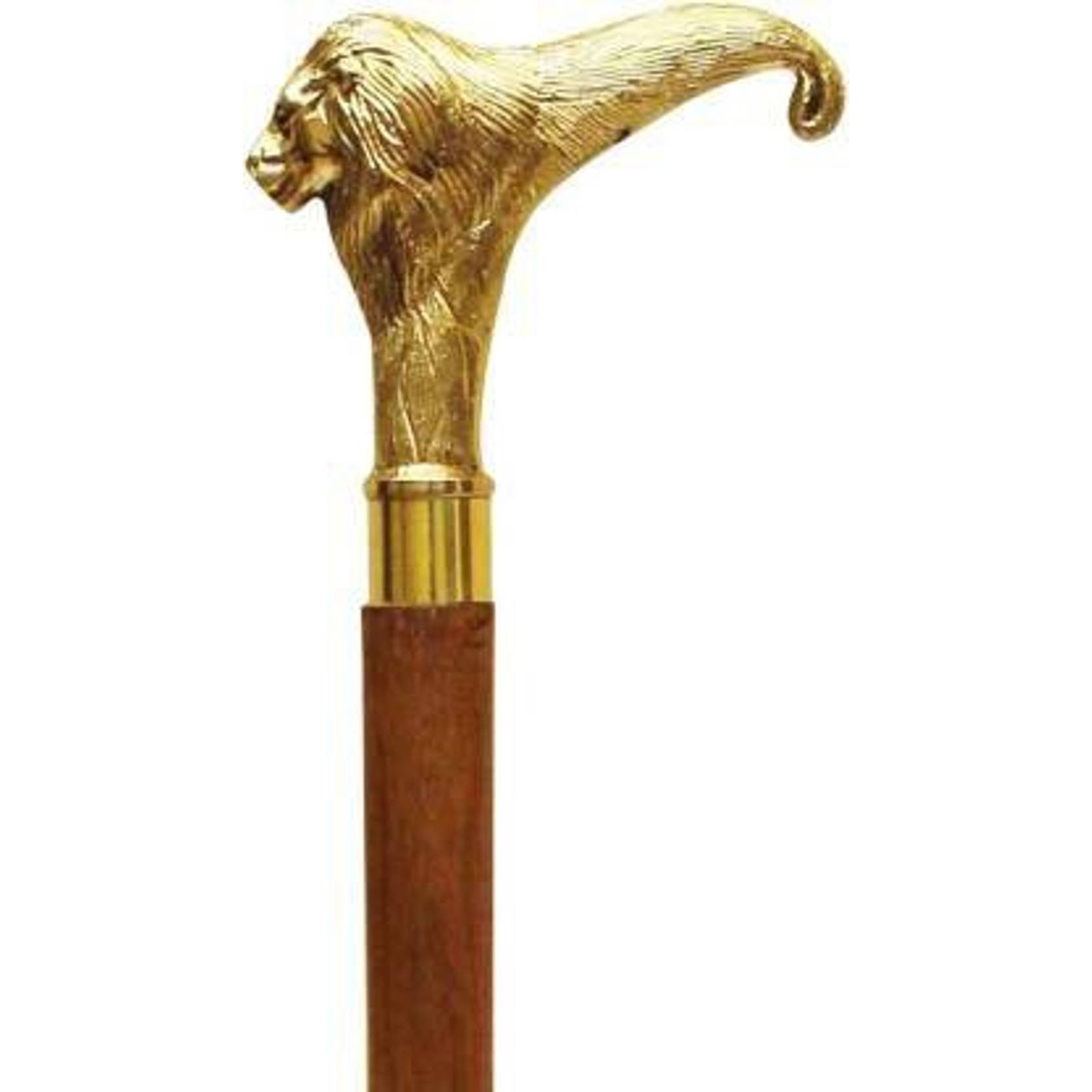Трость с латунной ручкой ( Морда льва ) , Палка из массива дерева - 36-дюймовая трость
Трость с латунной ручкой ( Морда льва ) , Палка из массива дерева - 36-дюймовая трость