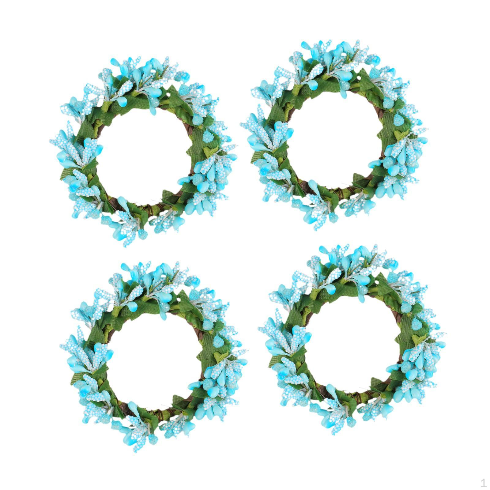 4 Pack Candle Rings, Artificial Wreath, Table Holder for Easter Centerpiece, Party Decoration синий
4 Pack Candle Rings, Artificial Wreath, Table Holder for Easter Centerpiece, Party Decoration синий