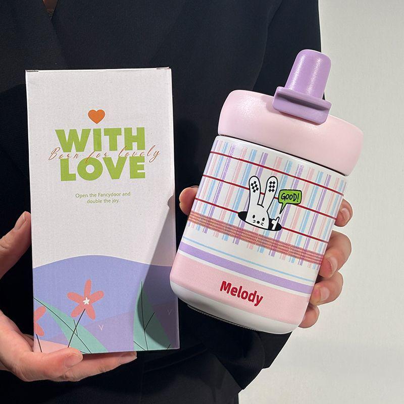 316 Stainless Steel Insulated Cartoon Water Cup with Straw 500ml
316 Stainless Steel Insulated Cartoon Water Cup with Straw 500ml