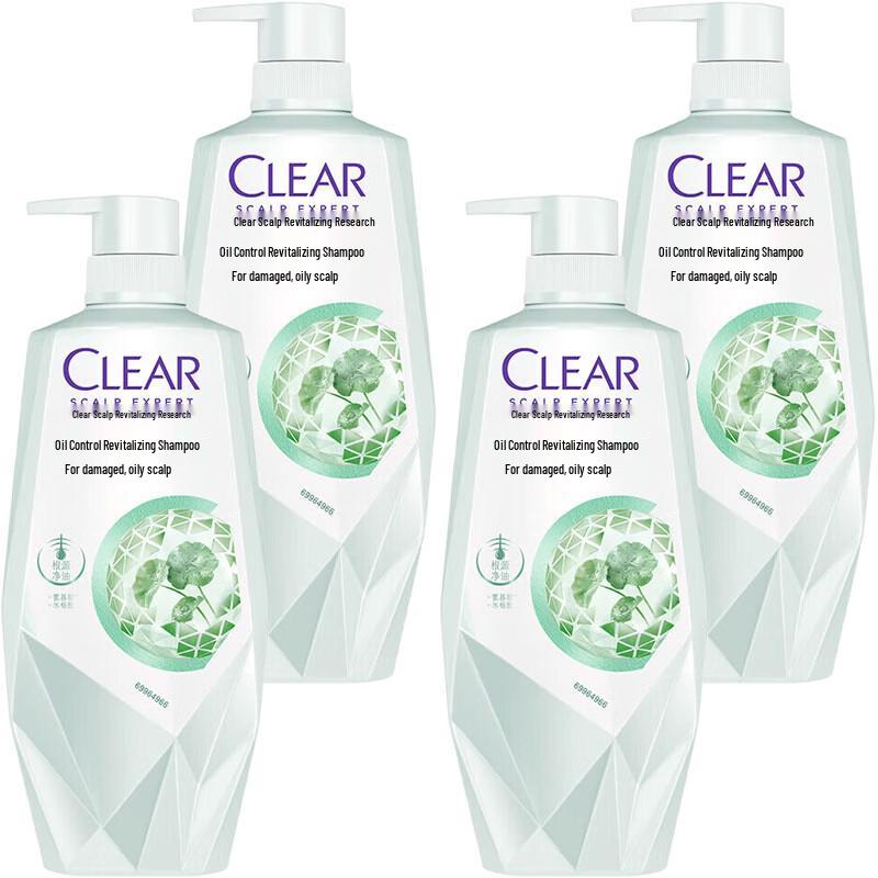 Clear Scalp Care Oil Control Revitalizing Shampoo 4x700g Pack
Clear Scalp Care Oil Control Revitalizing Shampoo 4x700g Pack