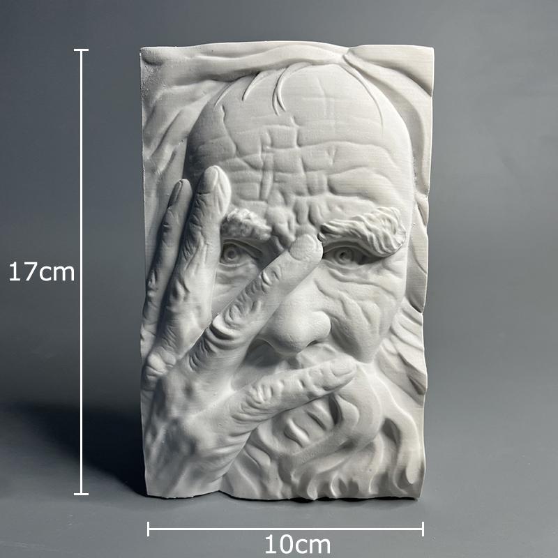 Human Face Stereoscopic Printmaking Figures Relief Plaster Statue Desk Decoration Characters Sculpture Room Aesthetic Decor
Human Face Stereoscopic Printmaking Figures Relief Plaster Statue Desk Decoration Characters Sculpture Room Aesthetic Decor