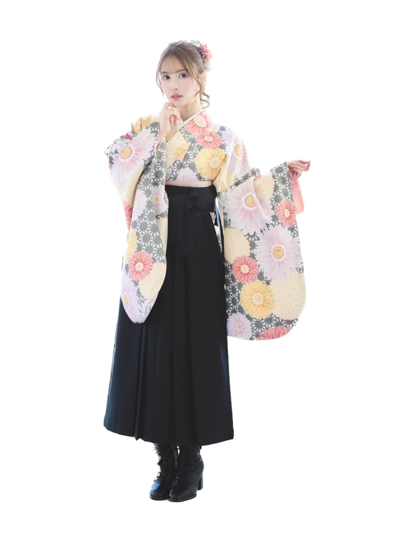 RiraMacherie Hakama 3 Piece Set for Elementary School Students and College Students Graduation Ceremony Camellia Plum D Gray Ground Large Flower x
RiraMacherie Hakama 3 Piece Set for Elementary School Students and College Students Graduation Ceremony Camellia Plum D Gray Ground Large Flower x