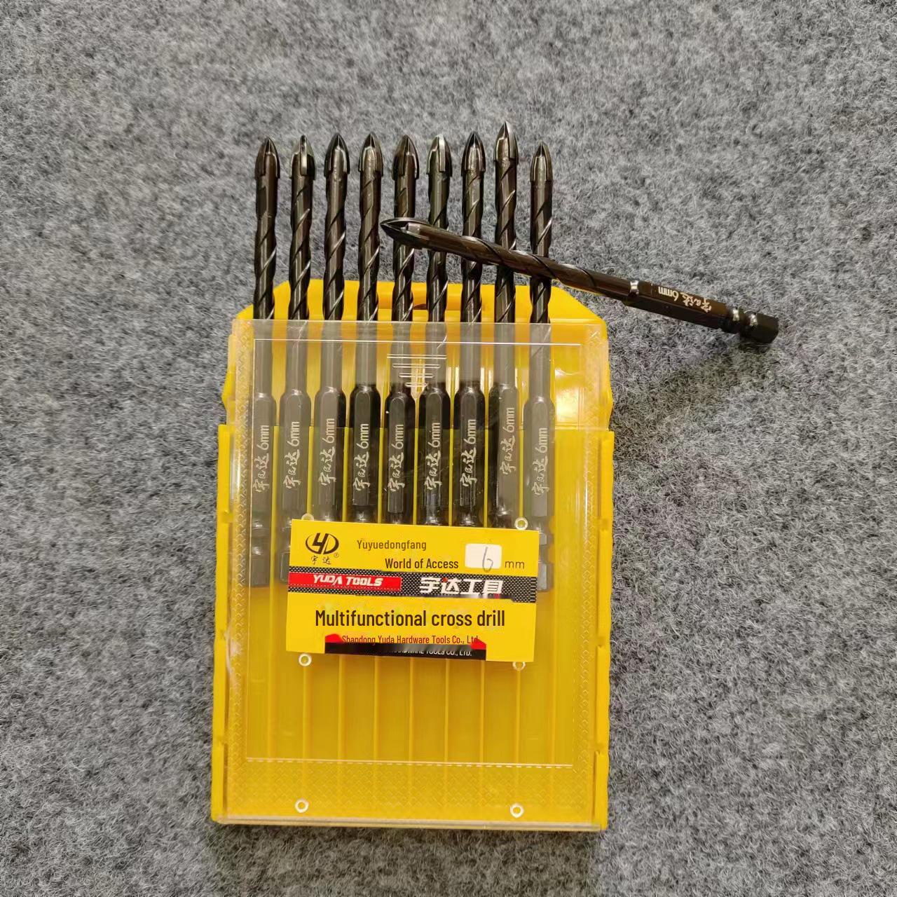 Четырехгранное спиральное сверло Yuda для стекла, керамической плитки, бетона, диаметром 6 мм 6mm electrophoretic cross drill bit 
Четырехгранное спиральное сверло Yuda для стекла, керамической плитки, бетона, диаметром 6 мм 6mm electrophoretic cross drill bit