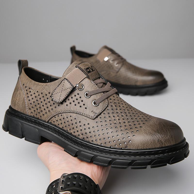 2025 summer casual leather shoes men s soft leather trend breathable casual shoes hollow Velcro daily men s shoes 38 чорний
2025 summer casual leather shoes men s soft leather trend breathable casual shoes hollow Velcro daily men s shoes 38 чорний