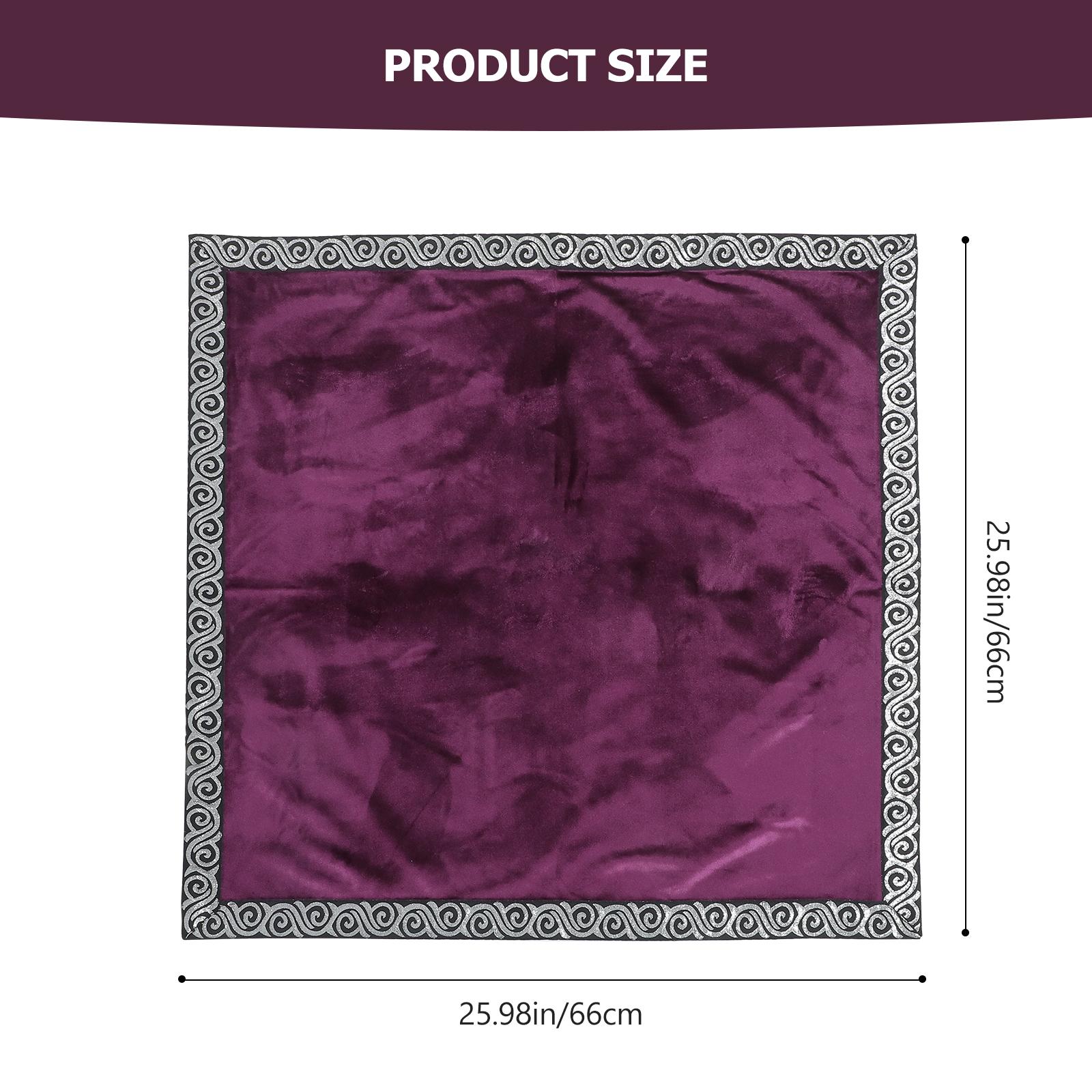 1Set Tarot Tablecloth Divination Cloth with Pouch Fine Craftsmanship Long Service Life Simple Pattern Printing фіолетовий
1Set Tarot Tablecloth Divination Cloth with Pouch Fine Craftsmanship Long Service Life Simple Pattern Printing фіолетовий