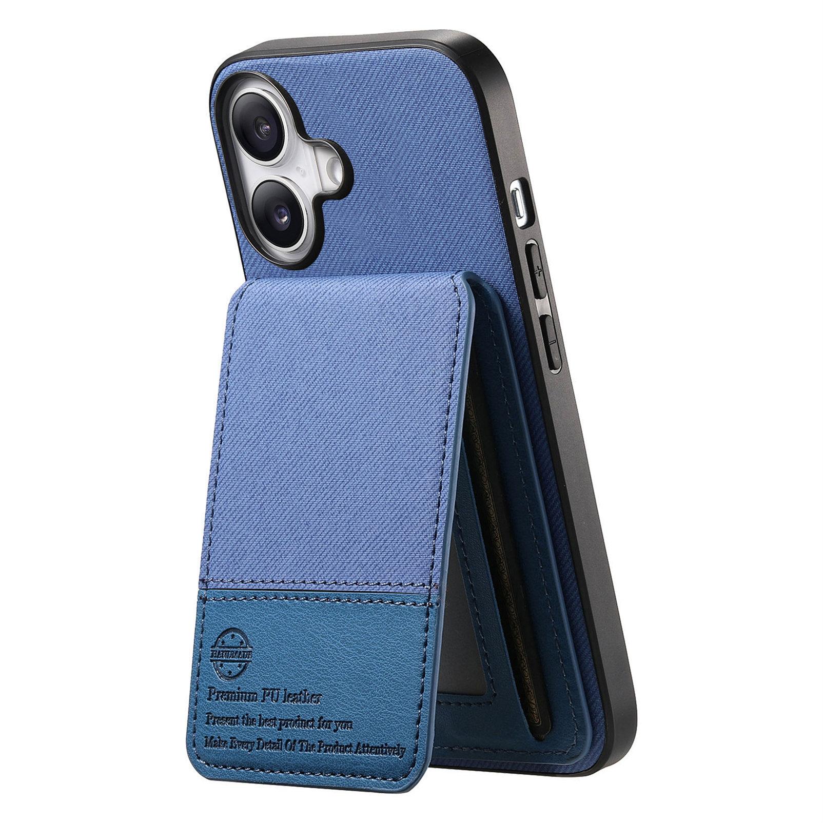 For iPhone 16 Case Cloth Texture Leather+PC+TPU RFID Blocking Phone Cover with Card Holder Black
For iPhone 16 Case Cloth Texture Leather+PC+TPU RFID Blocking Phone Cover with Card Holder Black