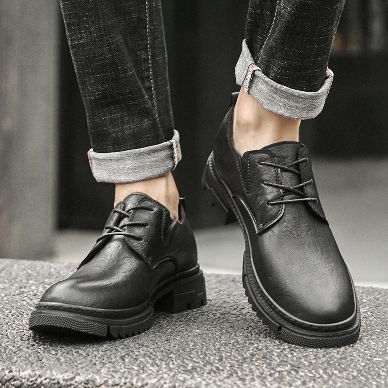New leather men s shoes hand-scratched shoes men s trendy low-top British style versatile soft sole Korean version casual tooling shoes men s 36 чорний
New leather men s shoes hand-scratched shoes men s trendy low-top British style versatile soft sole Korean version casual tooling shoes men s 36 чорний