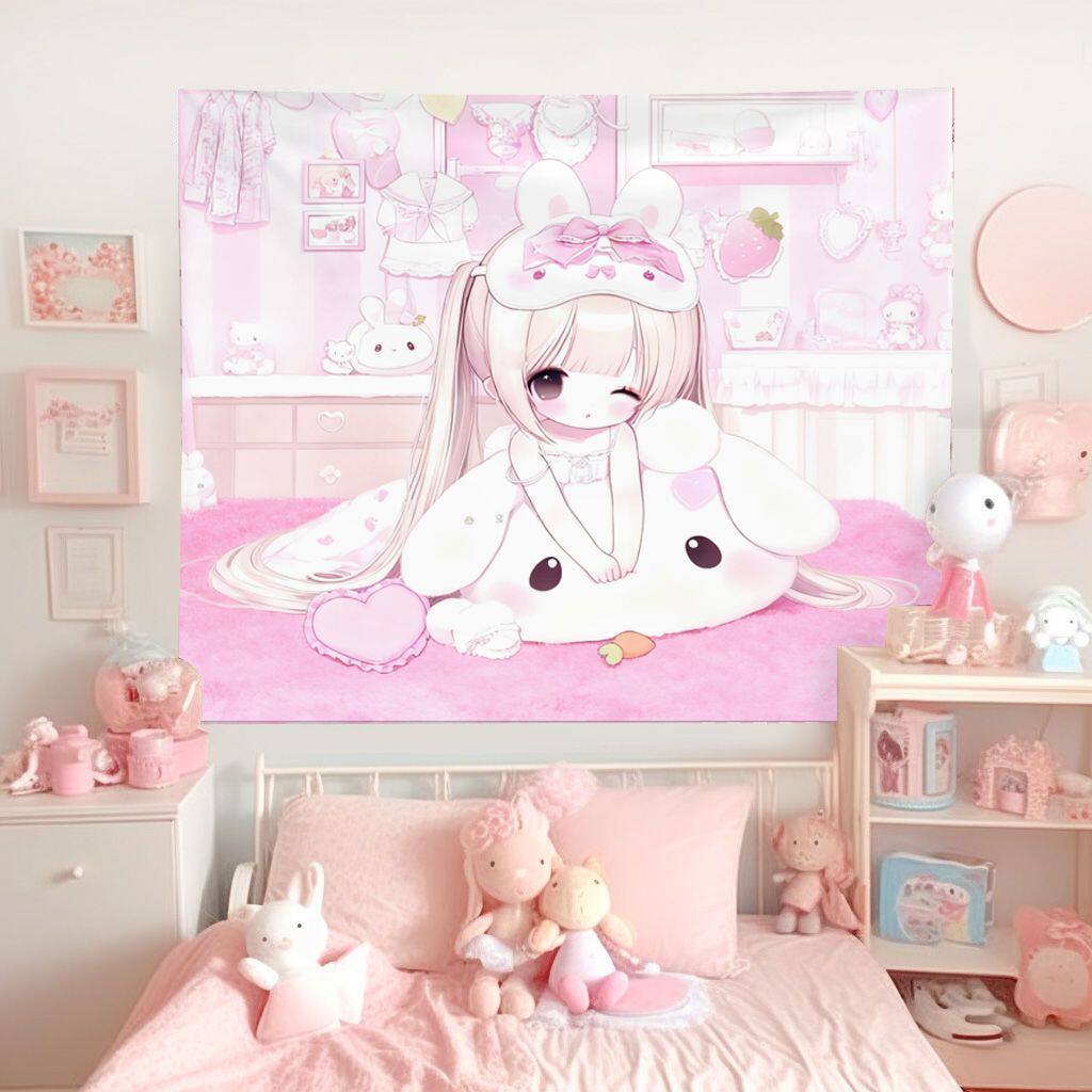 Japanese Cute Girl Pink Mine Style Maid Tapestry Aesthetic Wall Hanging For Bedroom Decor Background Cloth 74x94cm(29x37in)
Japanese Cute Girl Pink Mine Style Maid Tapestry Aesthetic Wall Hanging For Bedroom Decor Background Cloth 74x94cm(29x37in)