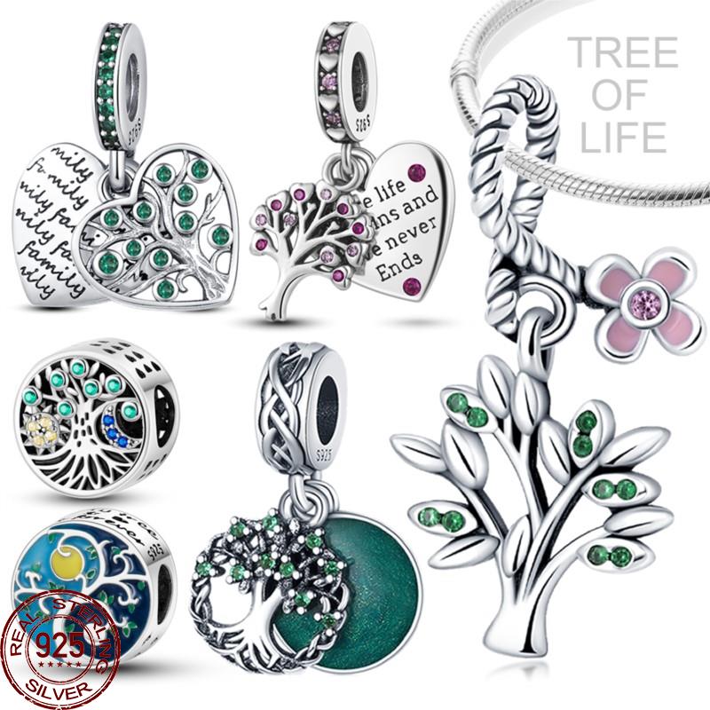 Tree Of Life Women 925 Sterling Silver CZ Beads Charm Healthy Green Pendant Fit Charms Bracelet DIY Original Jewelry New
Tree Of Life Women 925 Sterling Silver CZ Beads Charm Healthy Green Pendant Fit Charms Bracelet DIY Original Jewelry New