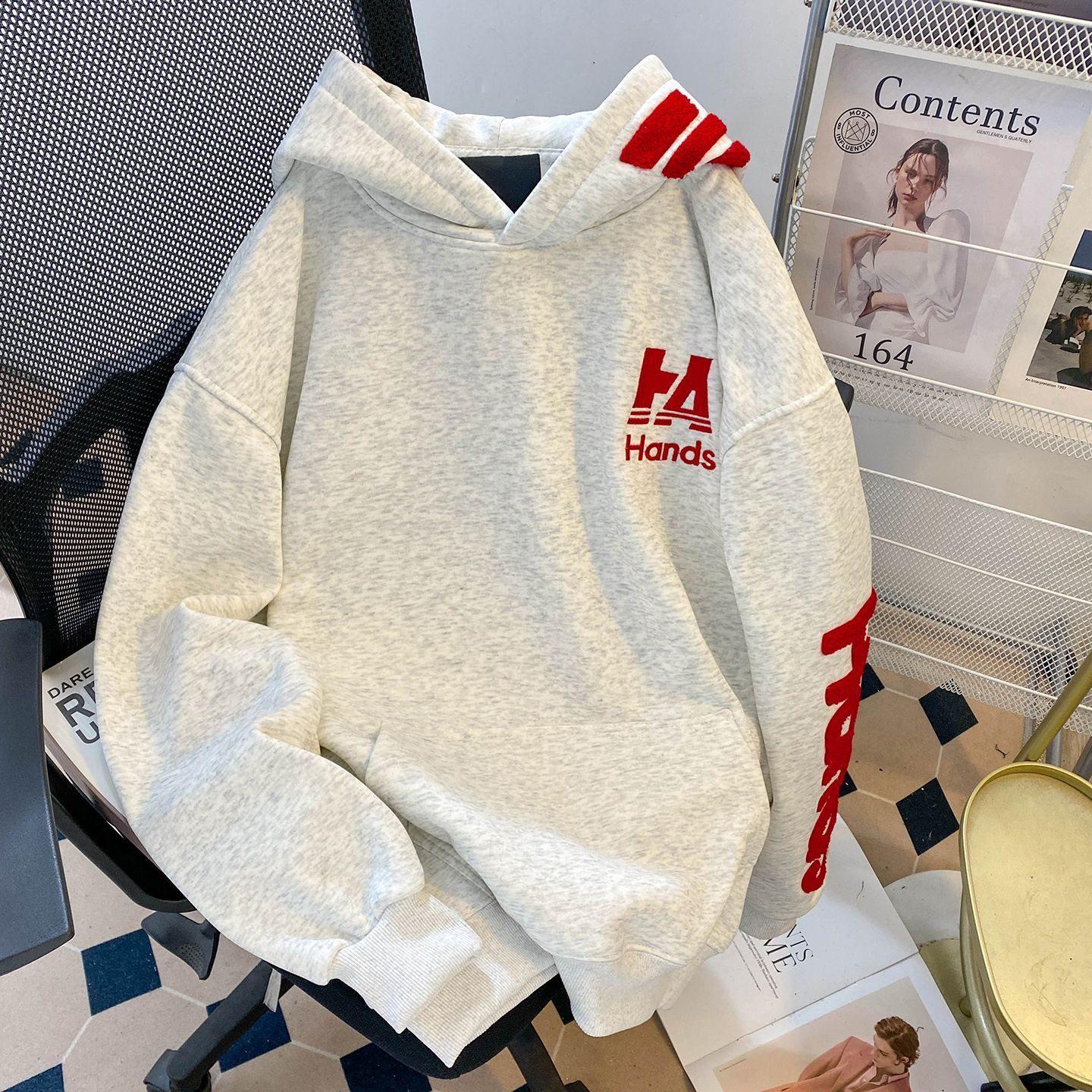 Men s Autumn/Winter Retro Embroidered Hoodie - Loose, Lazy Style L сірий колір/білий
Men s Autumn/Winter Retro Embroidered Hoodie - Loose, Lazy Style L сірий колір/білий