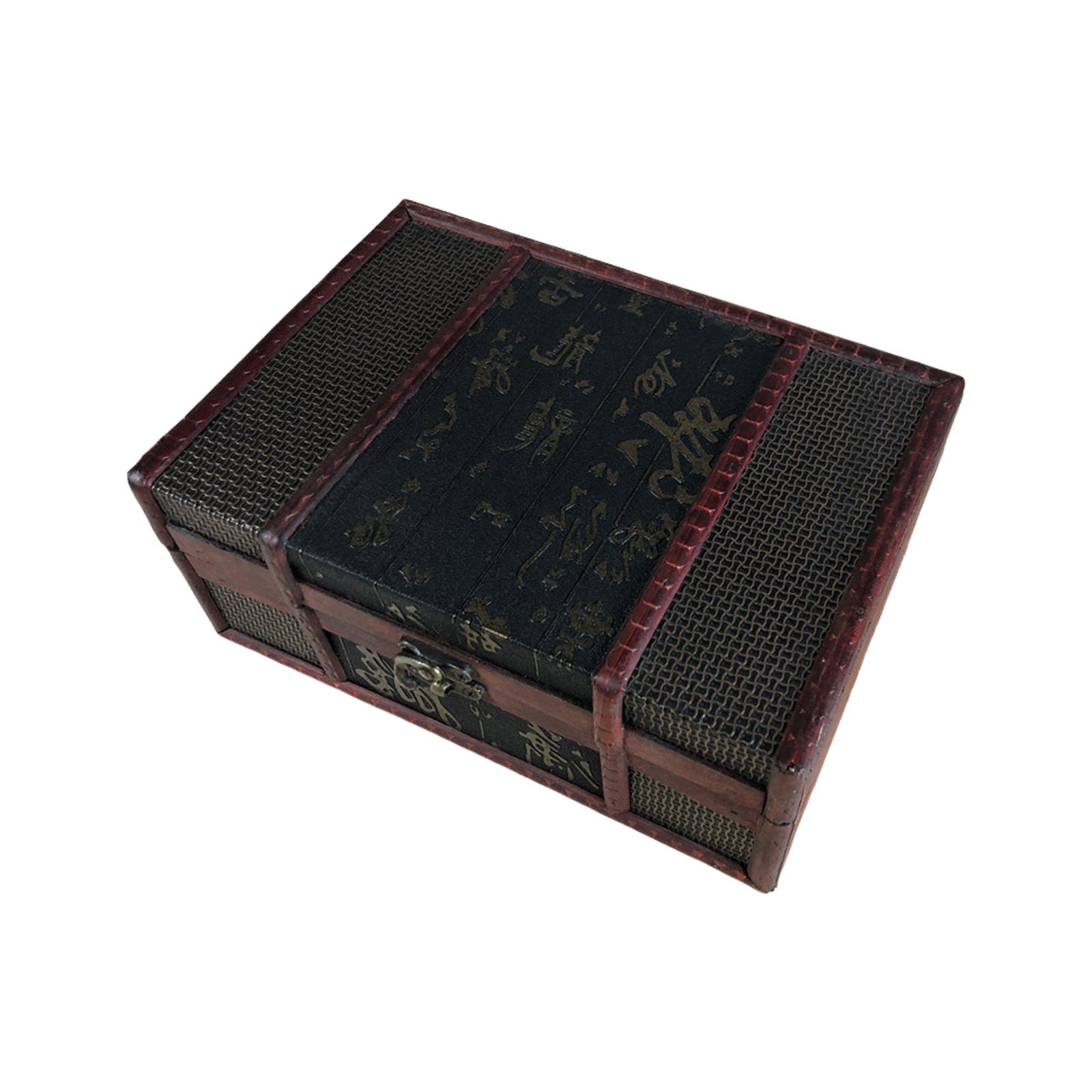 Ретро деревянная декоративная шкатулка для книг, сундук с сокровищами, органайзер для хранения, винтажный чехол для украшений ручной работы для декора стола C
Ретро деревянная декоративная шкатулка для книг, сундук с сокровищами, органайзер для хранения, винтажный чехол для украшений ручной работы для декора стола C