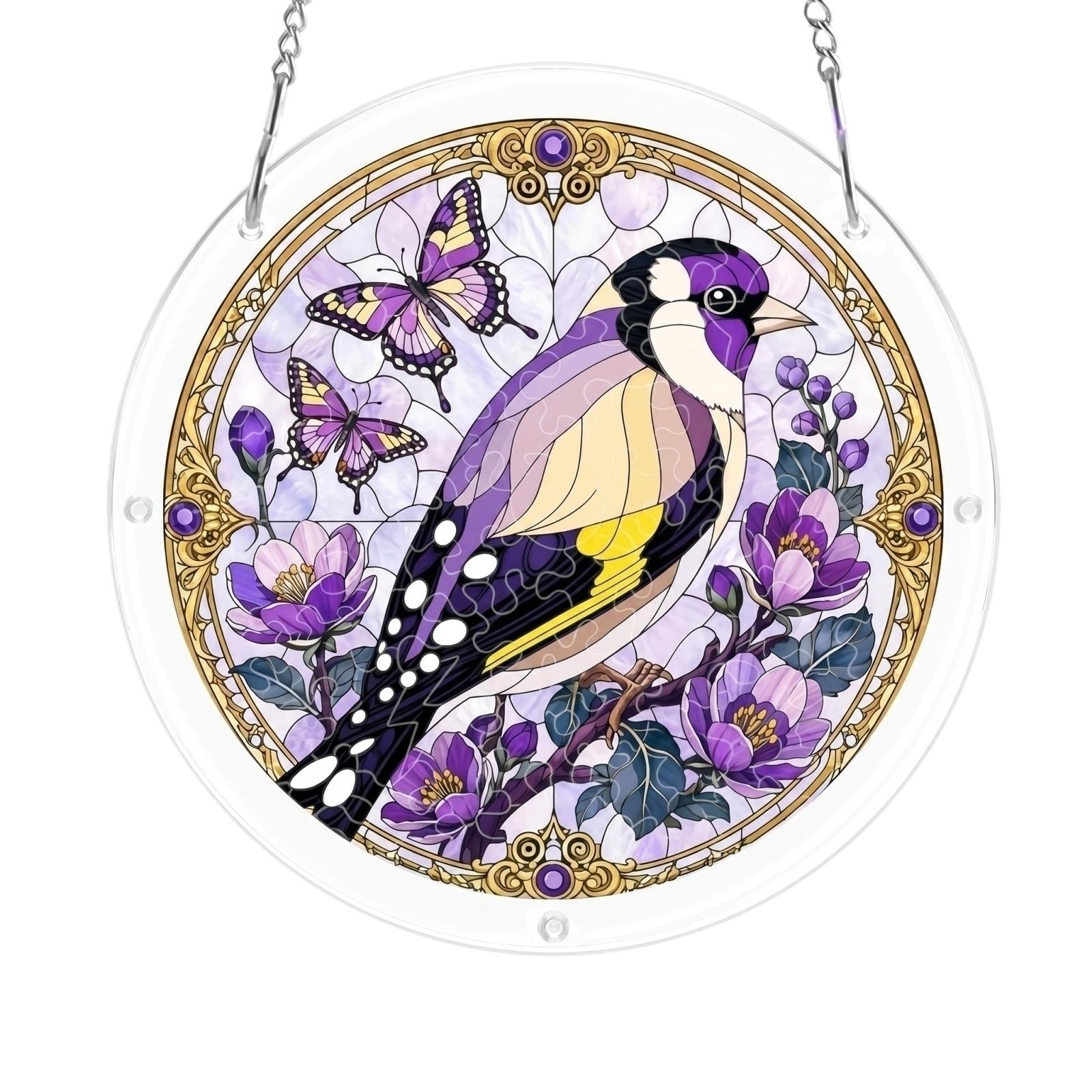 Acrylic Suncatcher Window Decoration 2D Layered Stained Glass Style Hanging Ornament with Chain for Indoor Outdoor Display One Size
Acrylic Suncatcher Window Decoration 2D Layered Stained Glass Style Hanging Ornament with Chain for Indoor Outdoor Display One Size
