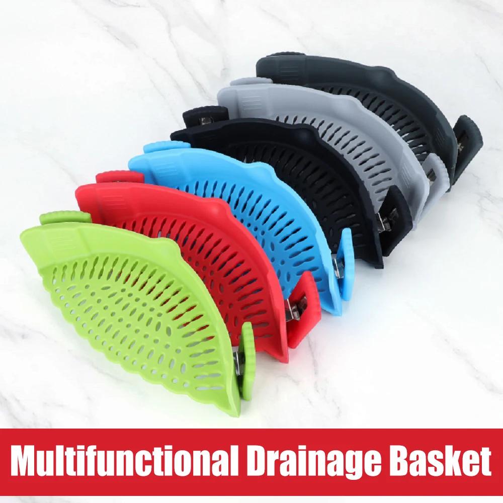 Universal Silicone Clip on Pan Pot Strainer Anti Spill Pasta Pot Strainer Food Grade Fruit Colander for Pasta Fruit Vegetable зелёный
Universal Silicone Clip on Pan Pot Strainer Anti Spill Pasta Pot Strainer Food Grade Fruit Colander for Pasta Fruit Vegetable зелёный