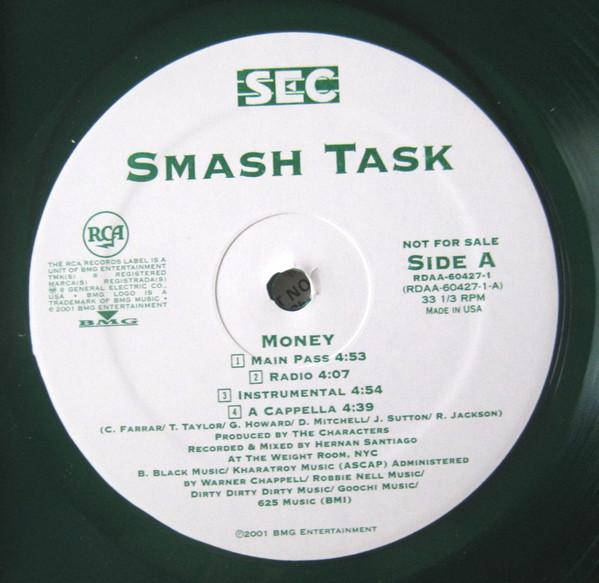 12inch Record SMASH TASK - Turn It Up / Money RDAA604271 RCA 2001 US Rap & Hip-Hop/R&B Used
12inch Record SMASH TASK - Turn It Up / Money RDAA604271 RCA 2001 US Rap & Hip-Hop/R&B Used