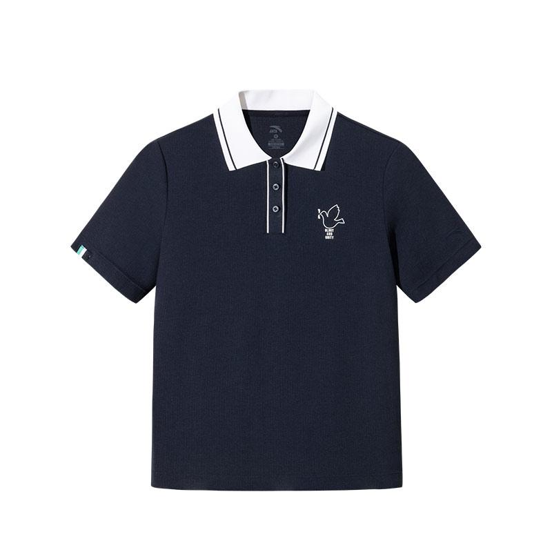 Anta Color Block Comfortable Breathable Versatile Short Sleeve Polo Shirt Women tops Midnight-Blue 162528122-2 M
Anta Color Block Comfortable Breathable Versatile Short Sleeve Polo Shirt Women tops Midnight-Blue 162528122-2 M
