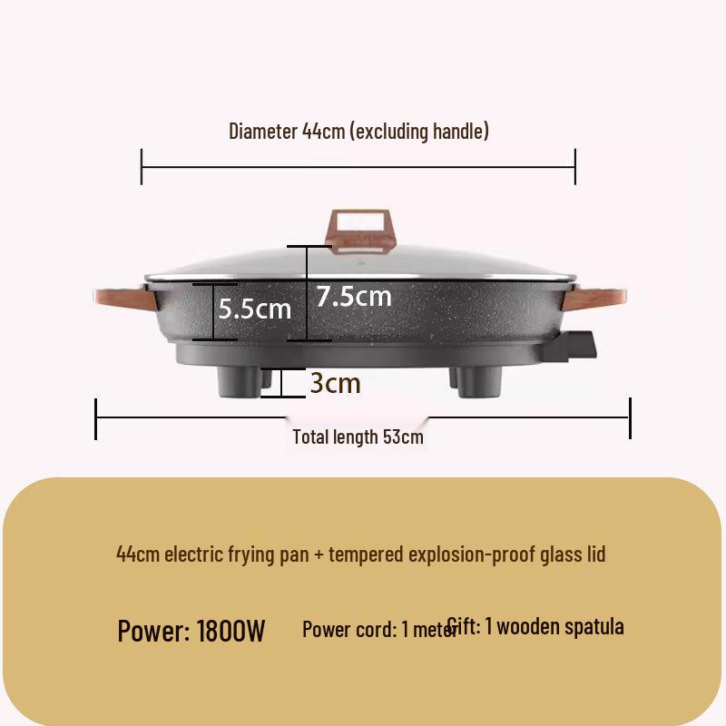 New XL Electric Crepe Maker & Multifunctional Pancake Frying Pan for Dumplings
New XL Electric Crepe Maker & Multifunctional Pancake Frying Pan for Dumplings