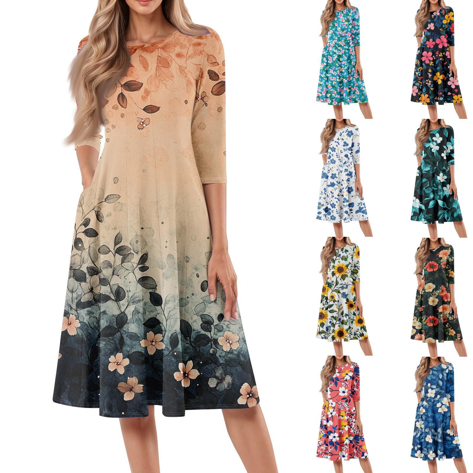 Women s Loose Casual And Fashionable Round Neck Seven Quarter Sleeved Printed Mid Length Dress XXL
Women s Loose Casual And Fashionable Round Neck Seven Quarter Sleeved Printed Mid Length Dress XXL