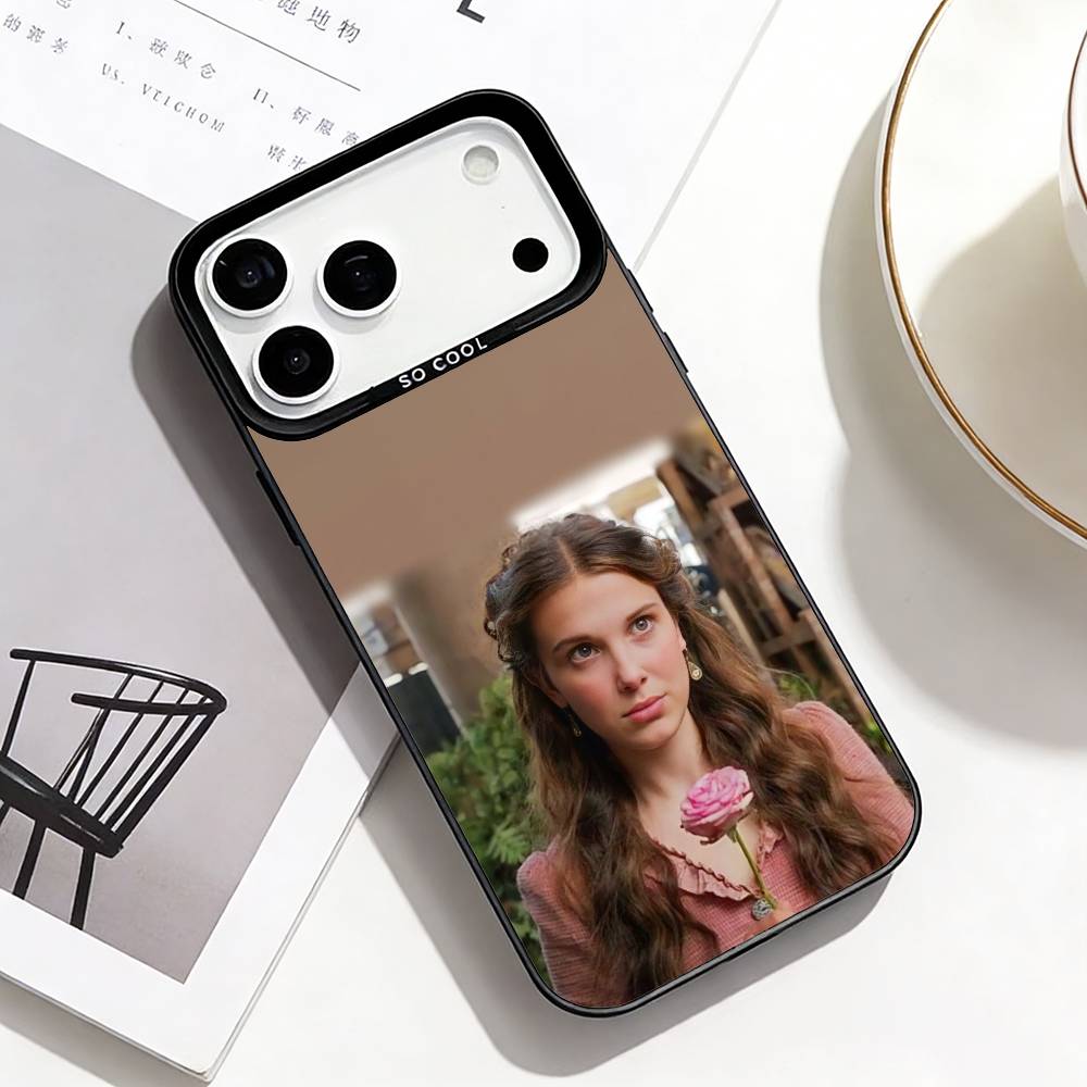 Luxury Brand Star Millie Bobby Phone Case For iPhone17,16,15,14,13,12,Pro Max Black Colored Silver Plated Inside Cover iPhone12PRO
Luxury Brand Star Millie Bobby Phone Case For iPhone17,16,15,14,13,12,Pro Max Black Colored Silver Plated Inside Cover iPhone12PRO