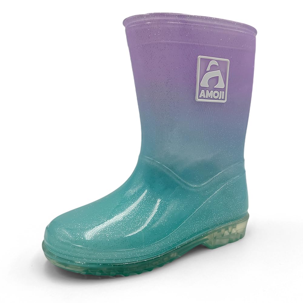 Amozi Rain Boots for Kids, Girls, and Boys, Waterproof Rain Boots with Reflectors, Rainbow, Medium, HL2104, Black, Mint Green/Purple, 17cm, for Girls
Amozi Rain Boots for Kids, Girls, and Boys, Waterproof Rain Boots with Reflectors, Rainbow, Medium, HL2104, Black, Mint Green/Purple, 17cm, for Girls