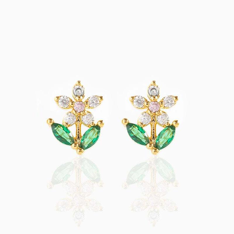Fashion CZ Zircon Chain Piercing Earrings Crystal Green Leaf Stud Earrings for Women Gold Color Tiny Cartilage Zircon Gift
Fashion CZ Zircon Chain Piercing Earrings Crystal Green Leaf Stud Earrings for Women Gold Color Tiny Cartilage Zircon Gift
