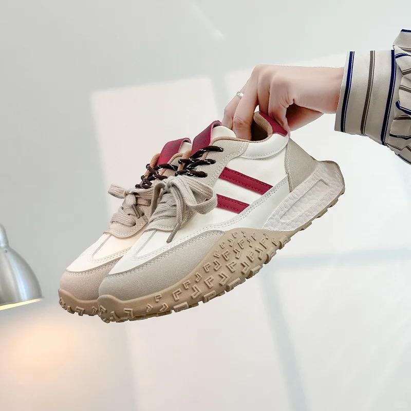 Internet celebrity thick-soled German training shoes women s autumn 2024 new soft-soled breathable Forrest Gump shoes double color ribbon sports white 40 бежевий
Internet celebrity thick-soled German training shoes women s autumn 2024 new soft-soled breathable Forrest Gump shoes double color ribbon sports white 40 бежевий