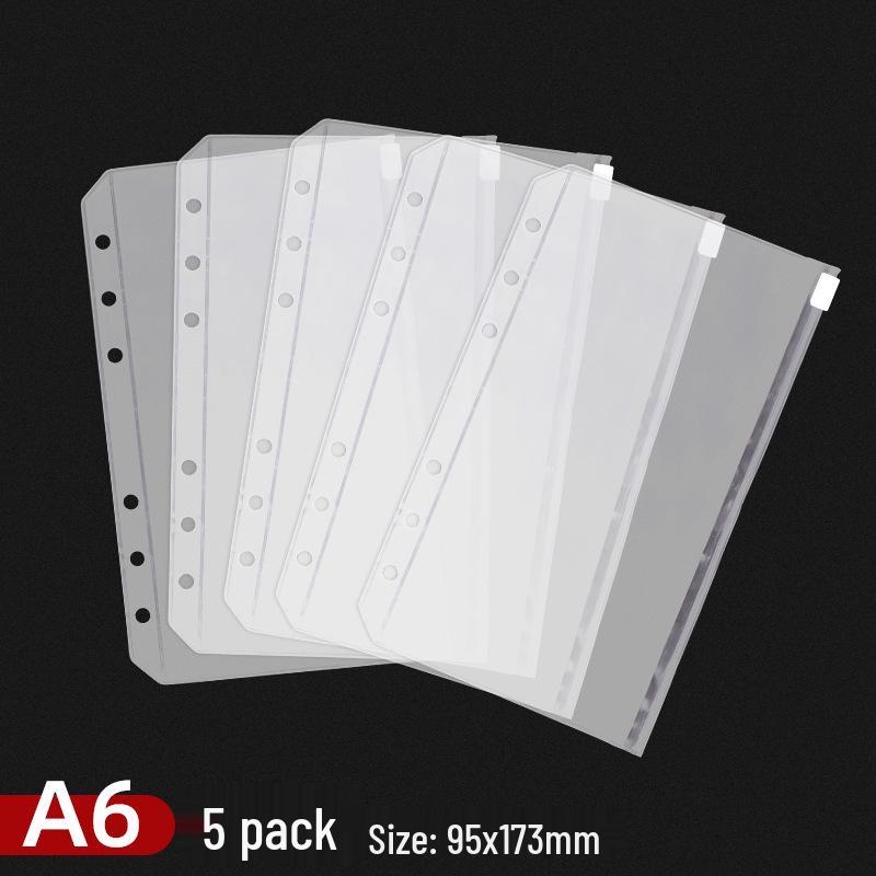 6-Hole Frosted PVC Zipper Document Bag - Transparent, Reusable Binder Refill
6-Hole Frosted PVC Zipper Document Bag - Transparent, Reusable Binder Refill