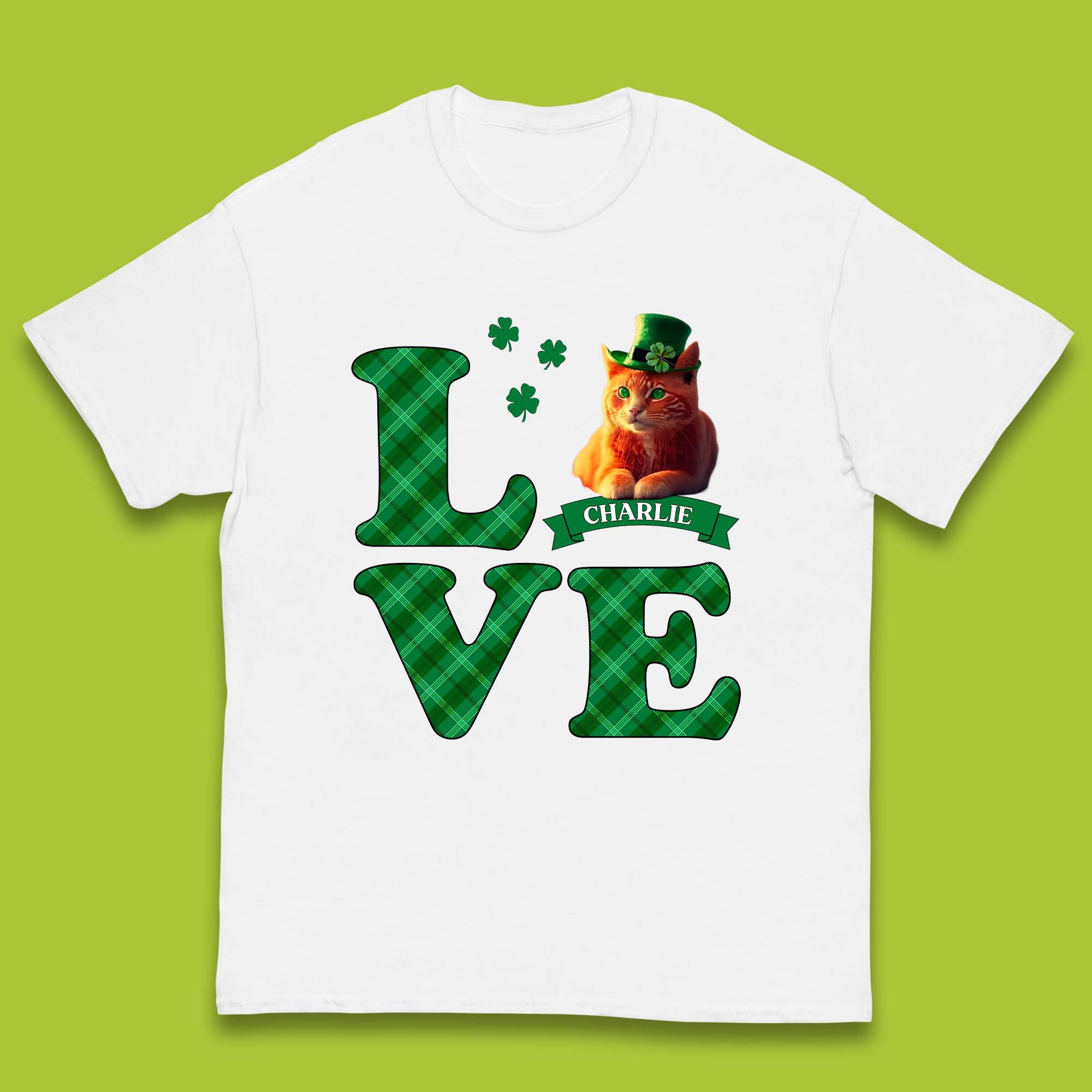 Personalised Love St. Patrick s Cat Kids T-Shirt 130
Personalised Love St. Patrick s Cat Kids T-Shirt 130