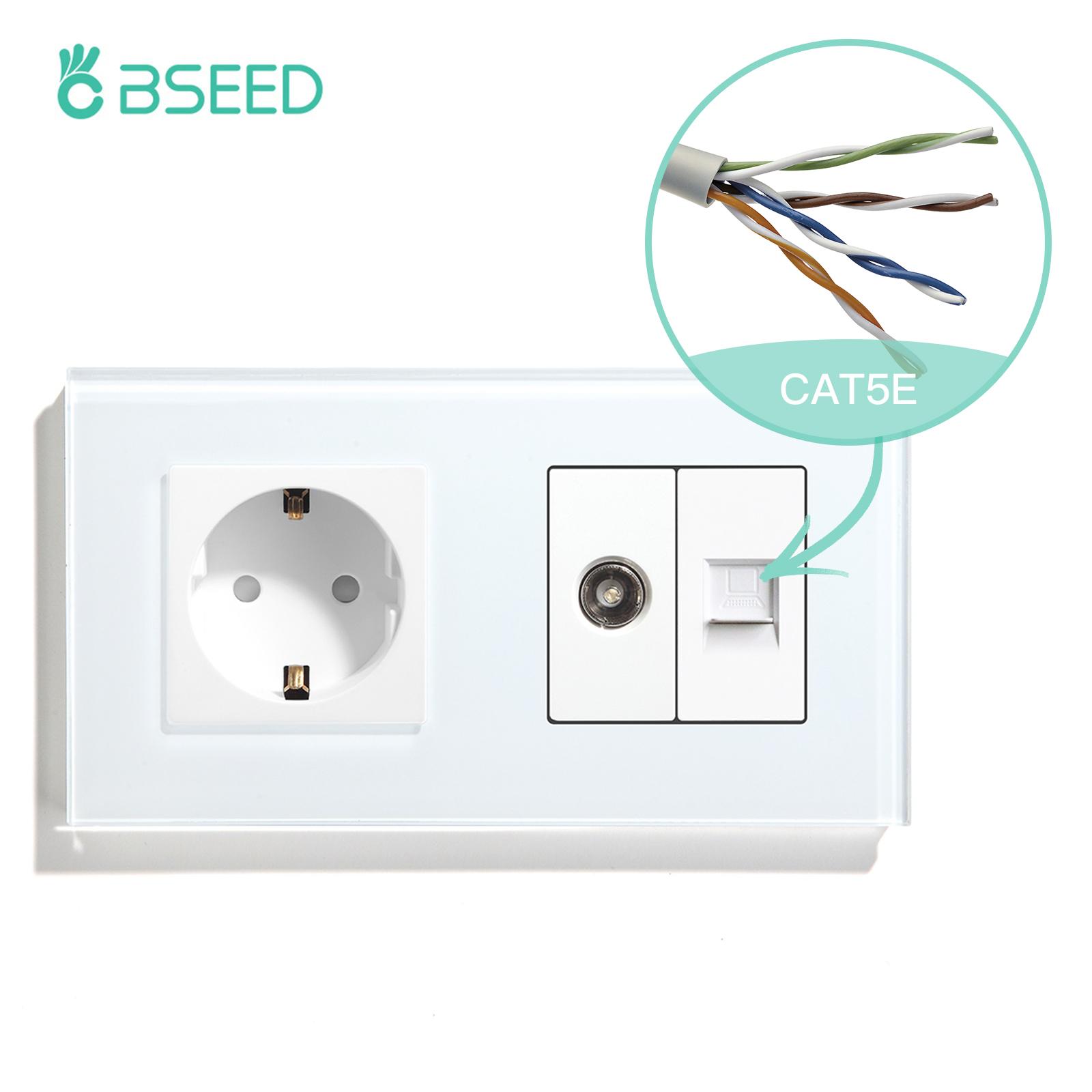 BSEED ТЕЛЕВІЗОР CAT5 З ЄВРОПЕЙСЬКОЮ РОЗЕТКОЮ Подвійні Настінні Розетки ТЕЛЕВІЗОР ІНТЕРНЕТ RJ45 ПІДКЛЮЧЕННЯ ДЛЯ ПК Type-c USB ЕЛЕКТРИЧНІ РОЗЕТКИ Скляна Рамка White Single Socket
BSEED ТЕЛЕВІЗОР CAT5 З ЄВРОПЕЙСЬКОЮ РОЗЕТКОЮ Подвійні Настінні Розетки ТЕЛЕВІЗОР ІНТЕРНЕТ RJ45 ПІДКЛЮЧЕННЯ ДЛЯ ПК Type-c USB ЕЛЕКТРИЧНІ РОЗЕТКИ Скляна Рамка White Single Socket