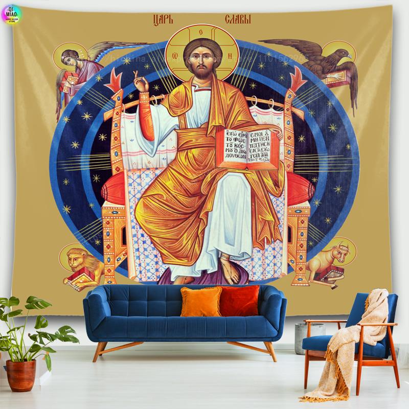 Jesus TapestryEaster Christmas Manger Wall Decoration Christian Believers Wise Men Wall Hanging For Room Decor Icon of Christ 90X75 cm
Jesus TapestryEaster Christmas Manger Wall Decoration Christian Believers Wise Men Wall Hanging For Room Decor Icon of Christ 90X75 cm
