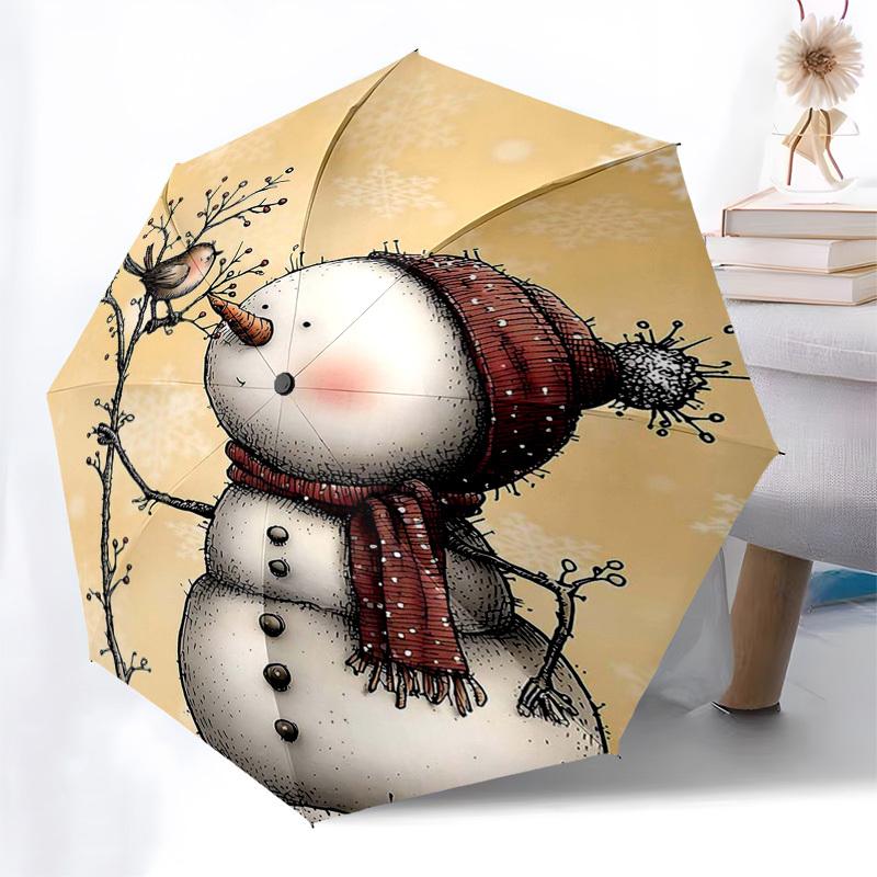 1pc Snowman with Bird on Branch, Automatic Opening/Closing Umbrella with Festive Snowflake Design, Portable Folding Design, Iron Frame, Outdoor Use, G
1pc Snowman with Bird on Branch, Automatic Opening/Closing Umbrella with Festive Snowflake Design, Portable Folding Design, Iron Frame, Outdoor Use, G