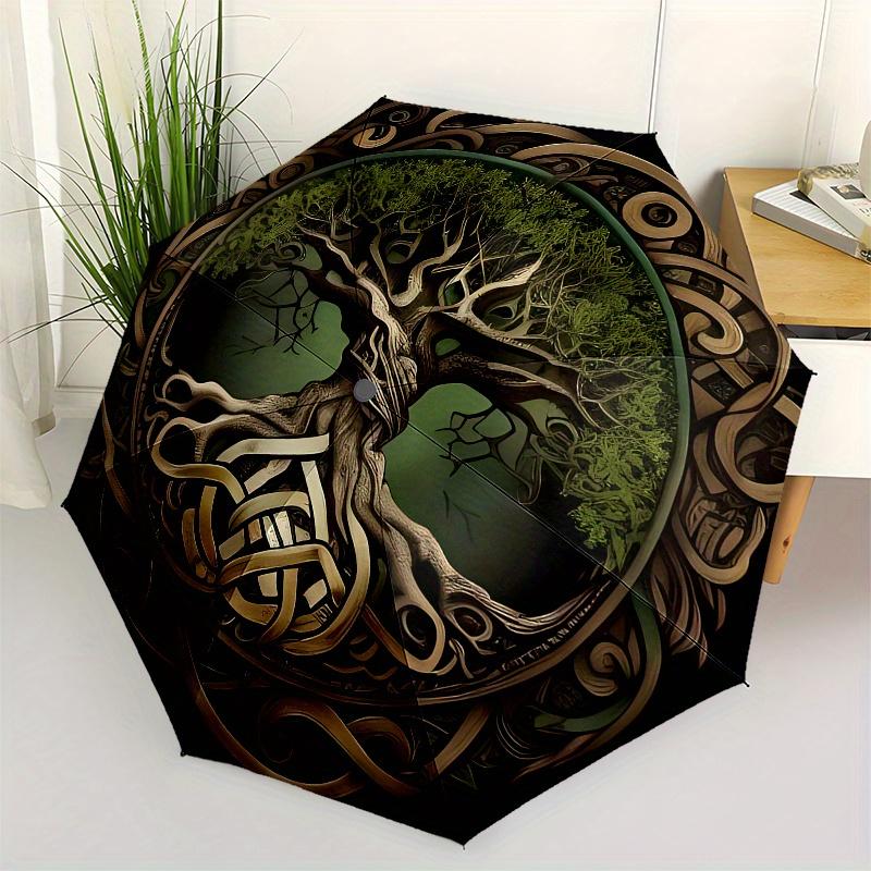 Celtic Tree of Life themed, Eight ribbed, Self folding umbrella Is Suitable for Everyday Outdoor Use and Is An Ideal Gift for Friends and Fa
Celtic Tree of Life themed, Eight ribbed, Self folding umbrella Is Suitable for Everyday Outdoor Use and Is An Ideal Gift for Friends and Fa
