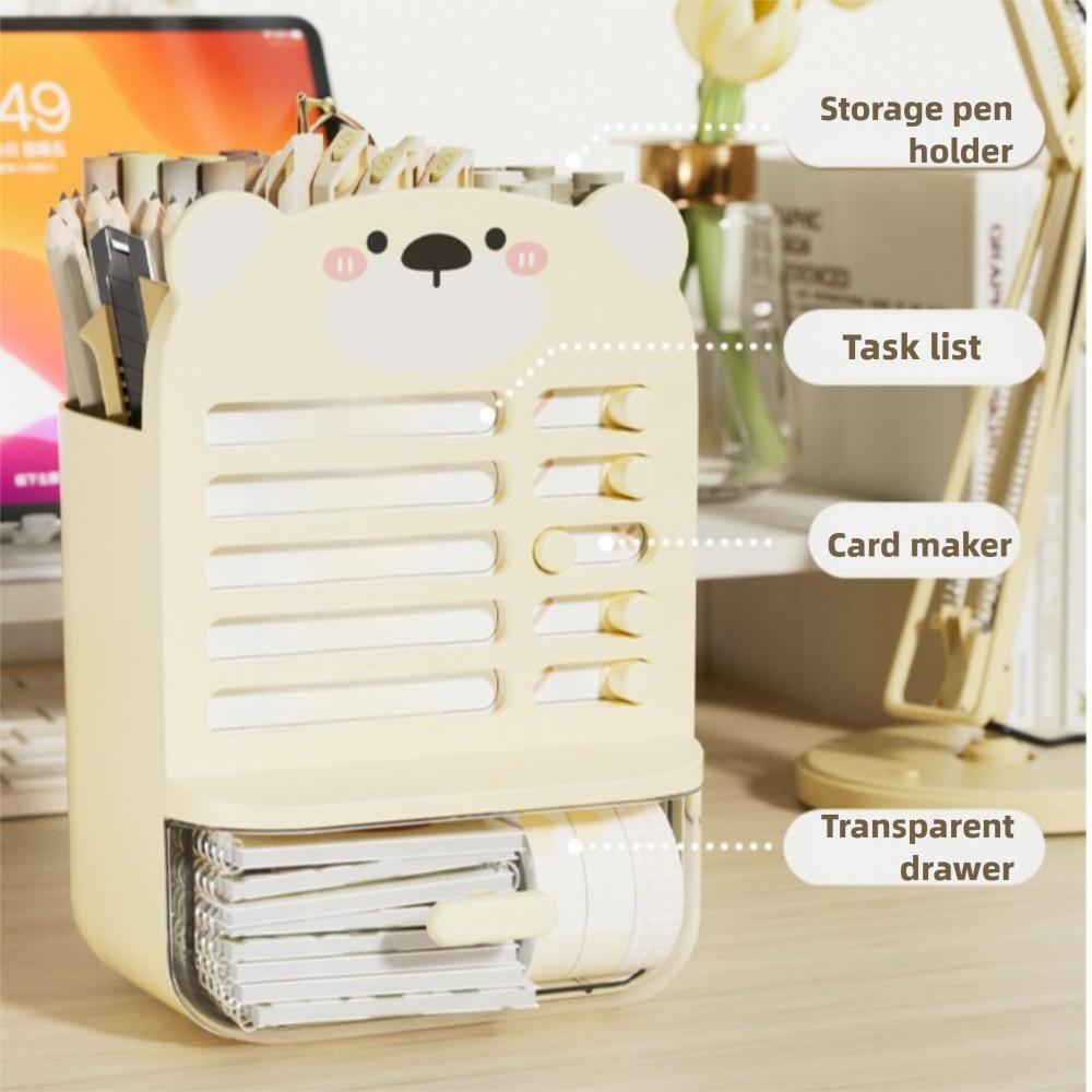 Large-capacity Self-discipline Pen Holder Clear Drawer Student Storage Box School білий
Large-capacity Self-discipline Pen Holder Clear Drawer Student Storage Box School білий