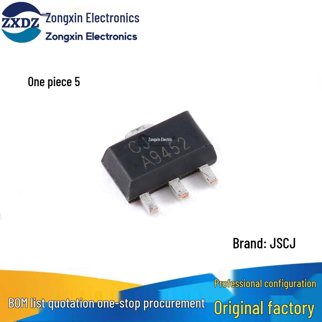 Set of 5 Original CJA9452 SOT-89 N-channel 20V 4A MOSFET Field-Effect Transistors
Set of 5 Original CJA9452 SOT-89 N-channel 20V 4A MOSFET Field-Effect Transistors