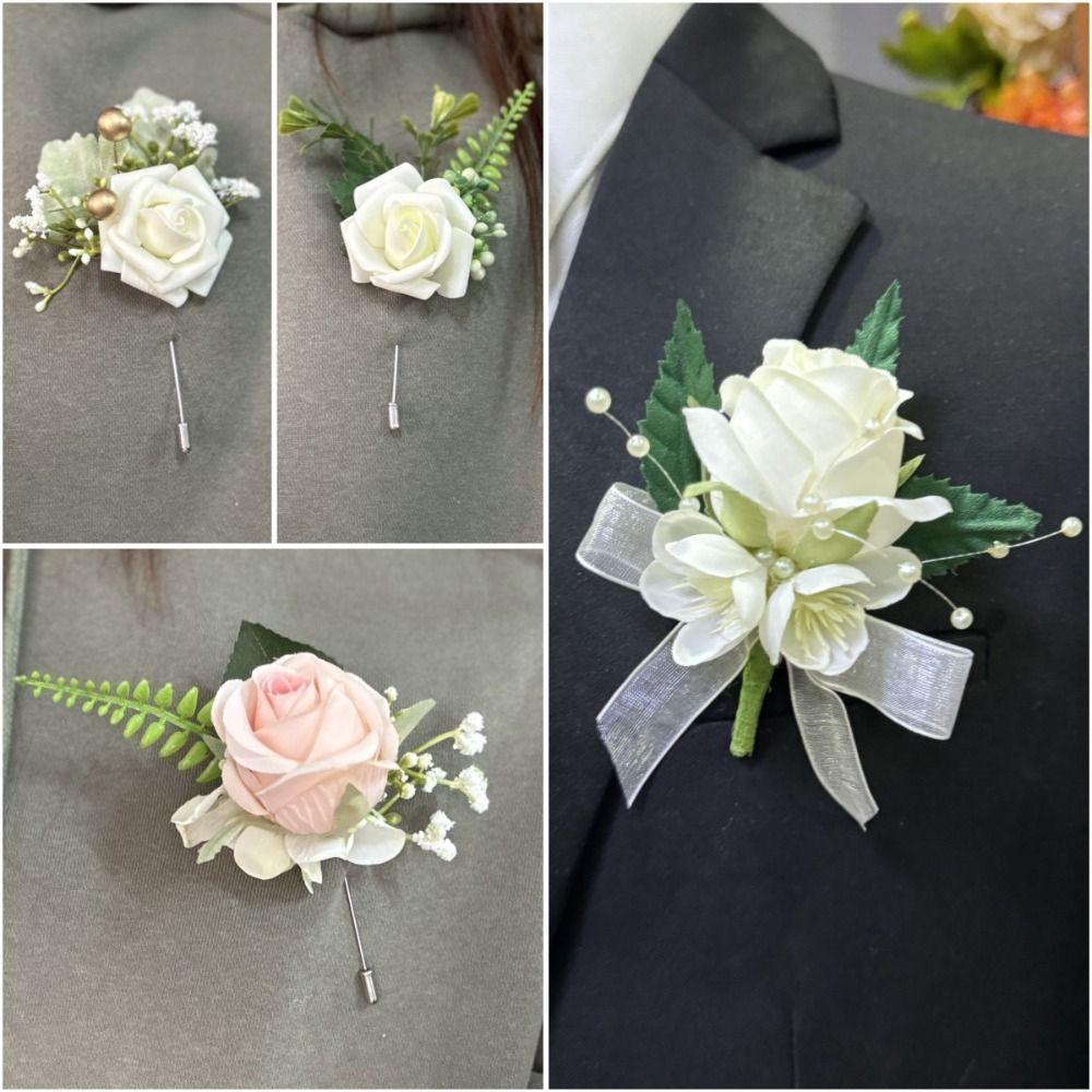 Silk Cloth Wedding Boutonniere Party Decoration Flower Buttonhole Corsage Wedding Accessories C
Silk Cloth Wedding Boutonniere Party Decoration Flower Buttonhole Corsage Wedding Accessories C