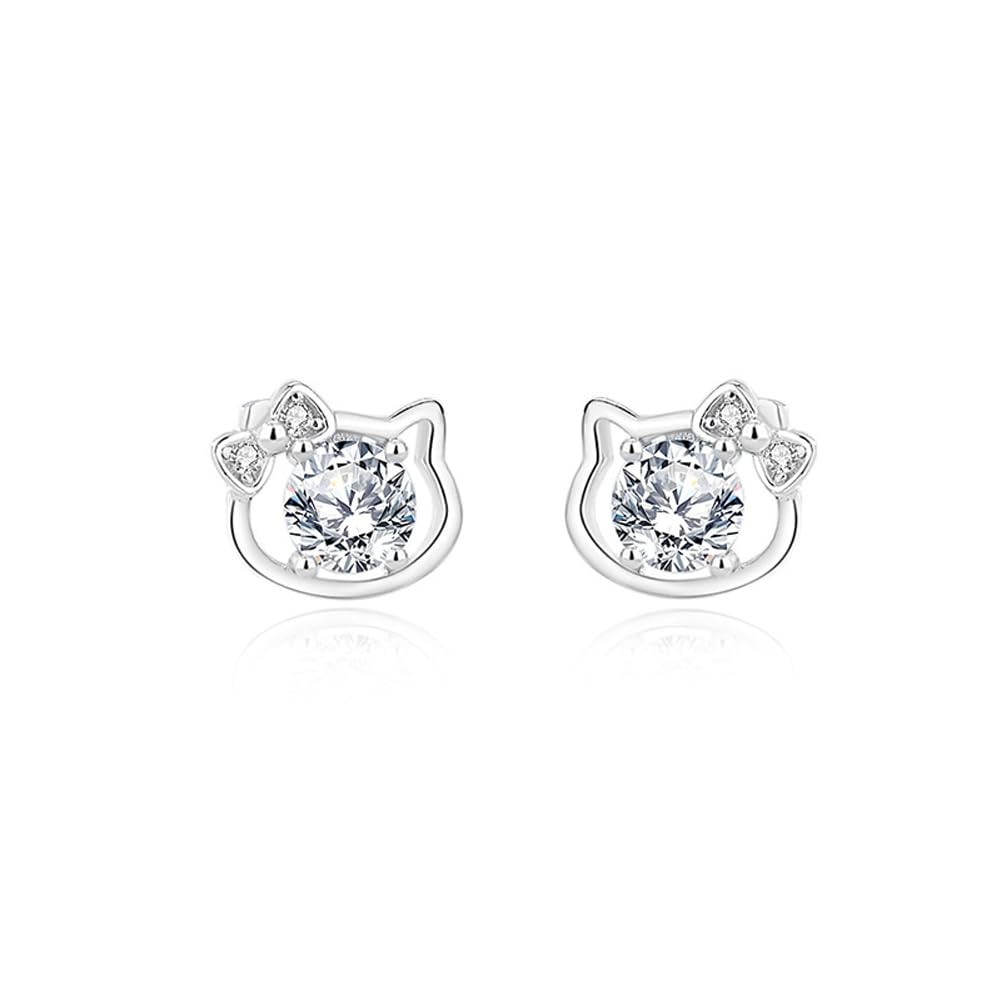 MIKAMU Cat Earrings for CZ 925 Sterling Comes with Exclusive Box Women, Diamond, Silver, Hypoallergenic, Popular, Women s Earrings, Jewelry, (White
MIKAMU Cat Earrings for CZ 925 Sterling Comes with Exclusive Box Women, Diamond, Silver, Hypoallergenic, Popular, Women s Earrings, Jewelry, (White