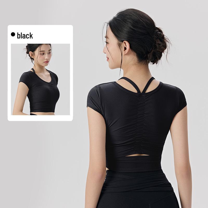 Women s Short Sleeve Yoga Top with Built-in Bra - Breathable Slim Fit Fitness Tee Small (S)
Women s Short Sleeve Yoga Top with Built-in Bra - Breathable Slim Fit Fitness Tee Small (S)
