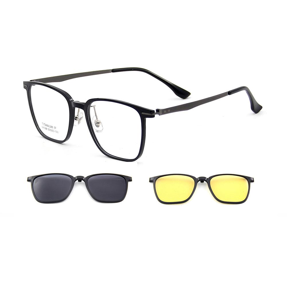3-in-1 Square Ultralight TR90 Men s Polarized Clip-On Sunglasses & Night Vision Titanium Legs Glasses Frames for Driving 84008
3-in-1 Square Ultralight TR90 Men s Polarized Clip-On Sunglasses & Night Vision Titanium Legs Glasses Frames for Driving 84008
