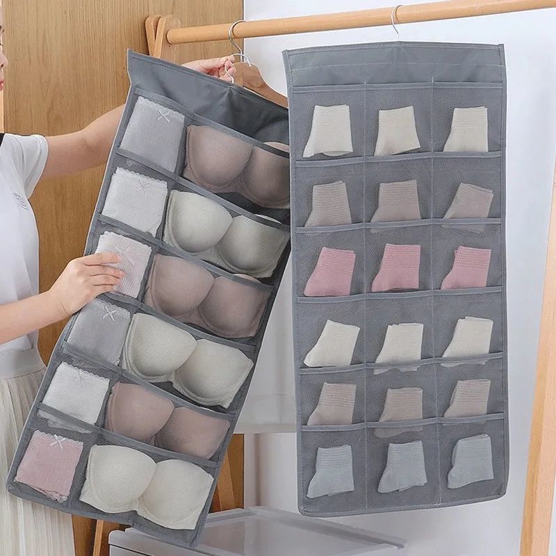 Double Sides Underwear Storage Hanging Bag Dormitory Home Wardrobe Hanging Wall Foldable Bag Underpants Socks Organizer
Double Sides Underwear Storage Hanging Bag Dormitory Home Wardrobe Hanging Wall Foldable Bag Underpants Socks Organizer