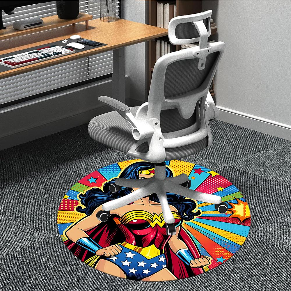 1pc Wonder Woman, Superhero Chair Carpet for Office Non-Slip, Indoor Non-Slip Washable Carpet, Non-Shedding Mat For Office yy251030019 80cm by 80cm
1pc Wonder Woman, Superhero Chair Carpet for Office Non-Slip, Indoor Non-Slip Washable Carpet, Non-Shedding Mat For Office yy251030019 80cm by 80cm