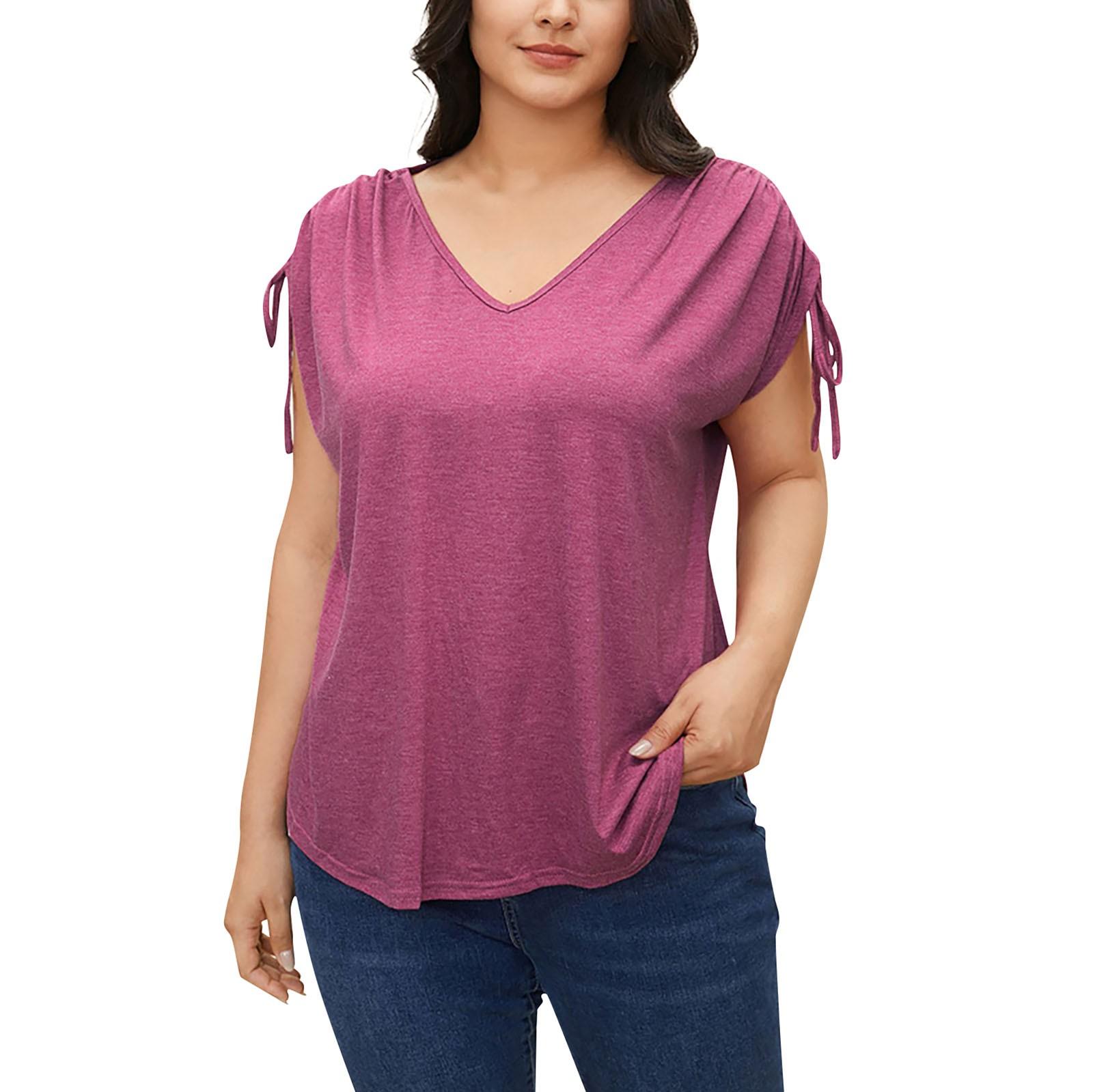 Женская однотонная футболка с рукавами на шнурке XL
Женская однотонная футболка с рукавами на шнурке XL