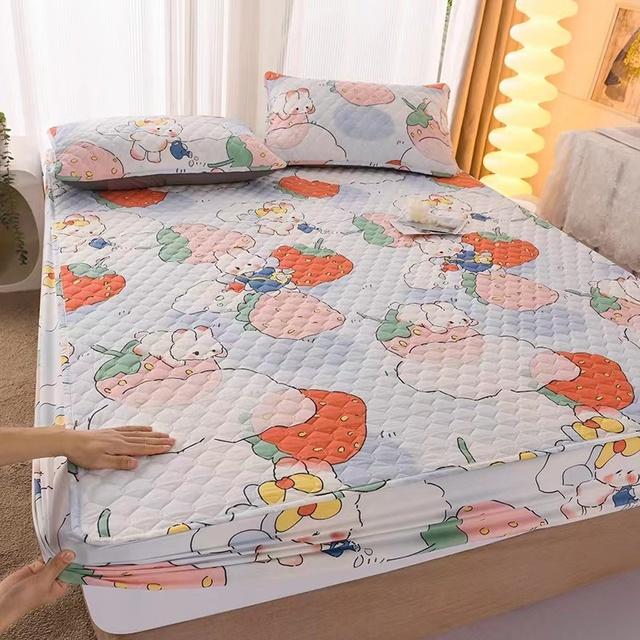 Высококачественный двойной чехол Queen Size из чистого хлопка с принтом, защитный чехол для кровати, стеганый наматрасник, наволочка в комплект не входит 2 pillowcase 48x74cm
Высококачественный двойной чехол Queen Size из чистого хлопка с принтом, защитный чехол для кровати, стеганый наматрасник, наволочка в комплект не входит 2 pillowcase 48x74cm