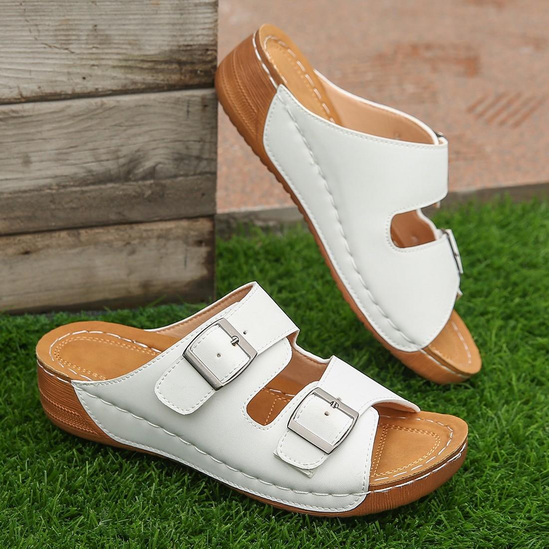 Женские сандалии на танкетке, шлепанцы с застежкой, пляжная обувь, вьетнамки 43 белый
Женские сандалии на танкетке, шлепанцы с застежкой, пляжная обувь, вьетнамки 43 белый