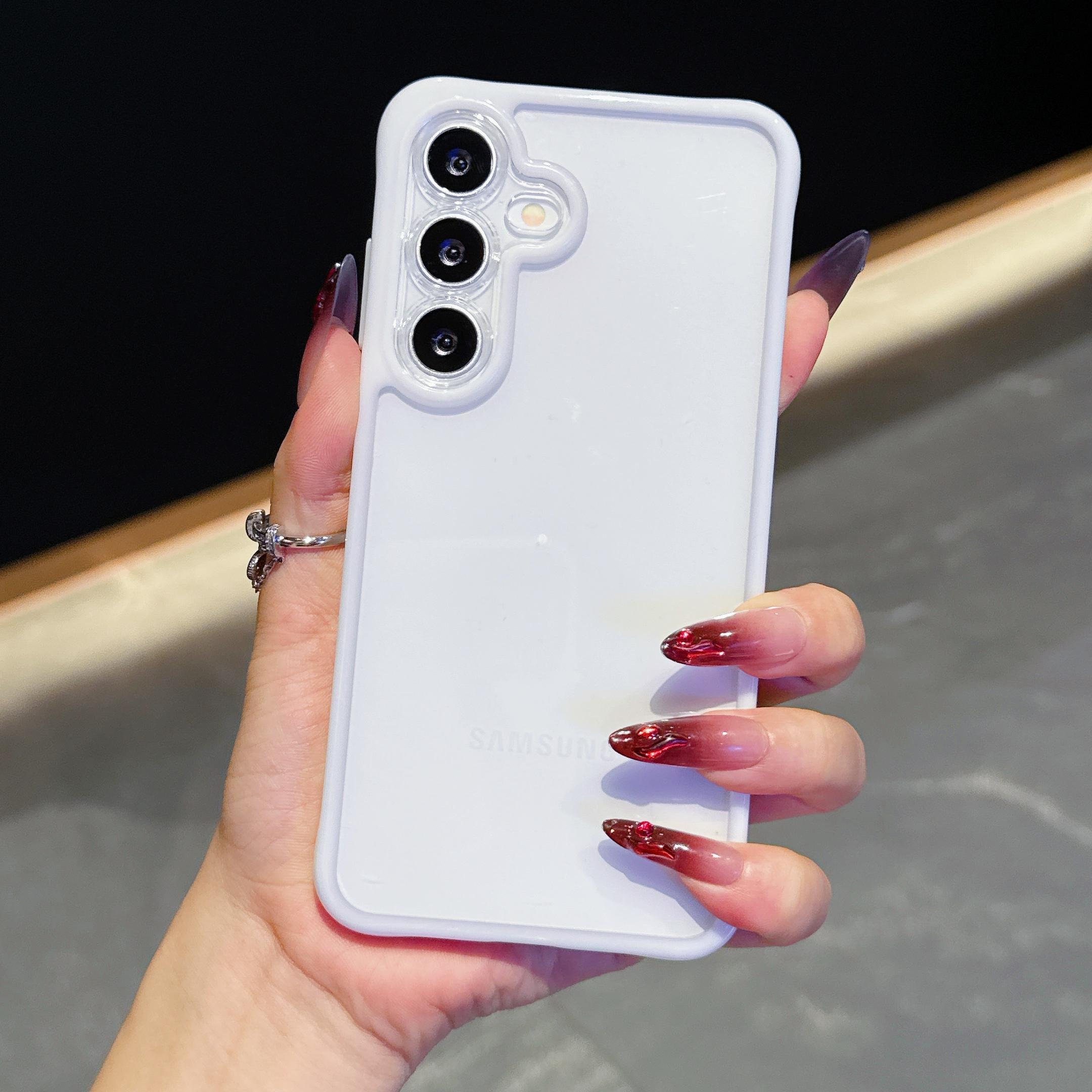 Чехол-бампер конфетного цвета с точной защитой камеры для Samsung Galaxy S23 S24 S25 S24FE Прозрачная мягкая акриловая крышка для Samsung Galaxy A36 A56 A35 A55 A26 Samsung A36/A56 5G белый
Чехол-бампер конфетного цвета с точной защитой камеры для Samsung Galaxy S23 S24 S25 S24FE Прозрачная мягкая акриловая крышка для Samsung Galaxy A36 A56 A35 A55 A26 Samsung A36/A56 5G белый