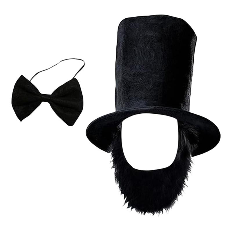 Abrahams Lincolns Costume Accessories Beard Mustache Top Hat Necktie Presidents Day Costume Halloween Cosplay Costumes 1
Abrahams Lincolns Costume Accessories Beard Mustache Top Hat Necktie Presidents Day Costume Halloween Cosplay Costumes 1