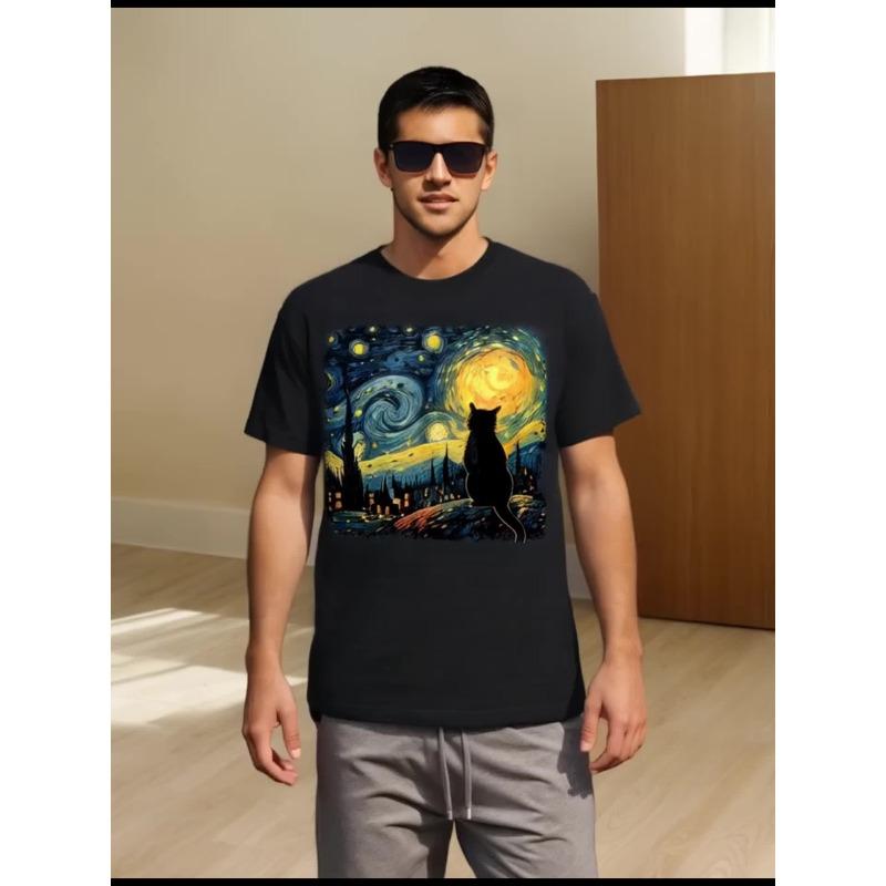 European sizes Cat Starry Night Van Gogh Cat For Cat Lover Cat Dad T-Shirt Clothing 2025Family T-Shirt 4XL чорний
European sizes Cat Starry Night Van Gogh Cat For Cat Lover Cat Dad T-Shirt Clothing 2025Family T-Shirt 4XL чорний