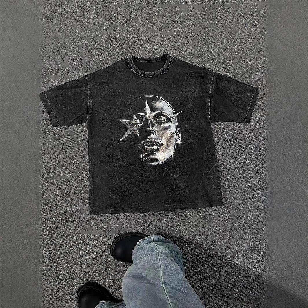 Мужская летняя повседневная футболка с коротким рукавом XXXL
Мужская летняя повседневная футболка с коротким рукавом XXXL