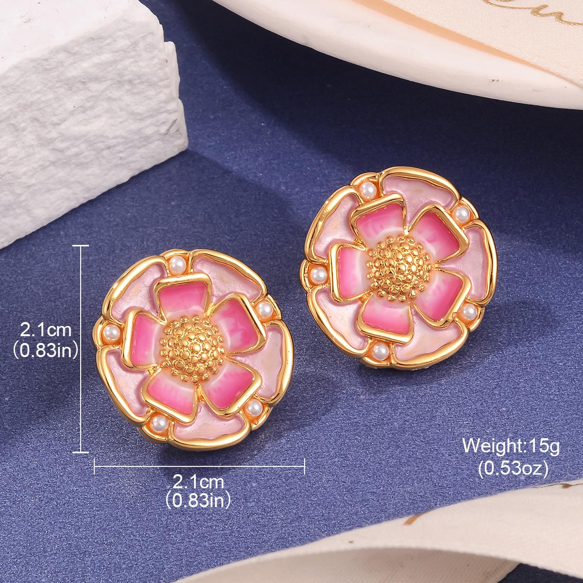 Retro flower earrings temperament three-dimensional diamond-set gradual change enamel color drip oil advanced new stud earrings women
Retro flower earrings temperament three-dimensional diamond-set gradual change enamel color drip oil advanced new stud earrings women