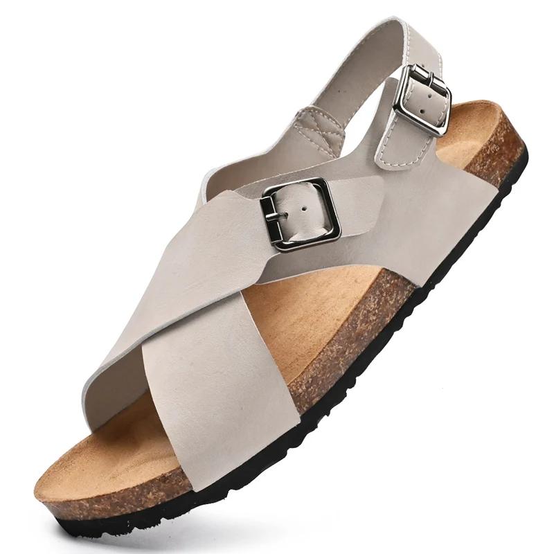 Fashion Summer Breathable Brand Cork Sandals Mens Open Toe Sandals Outdoor Walking Shoes Lightweight Gladiator Male Beach Slippers Flats 46 бежевый
Fashion Summer Breathable Brand Cork Sandals Mens Open Toe Sandals Outdoor Walking Shoes Lightweight Gladiator Male Beach Slippers Flats 46 бежевый