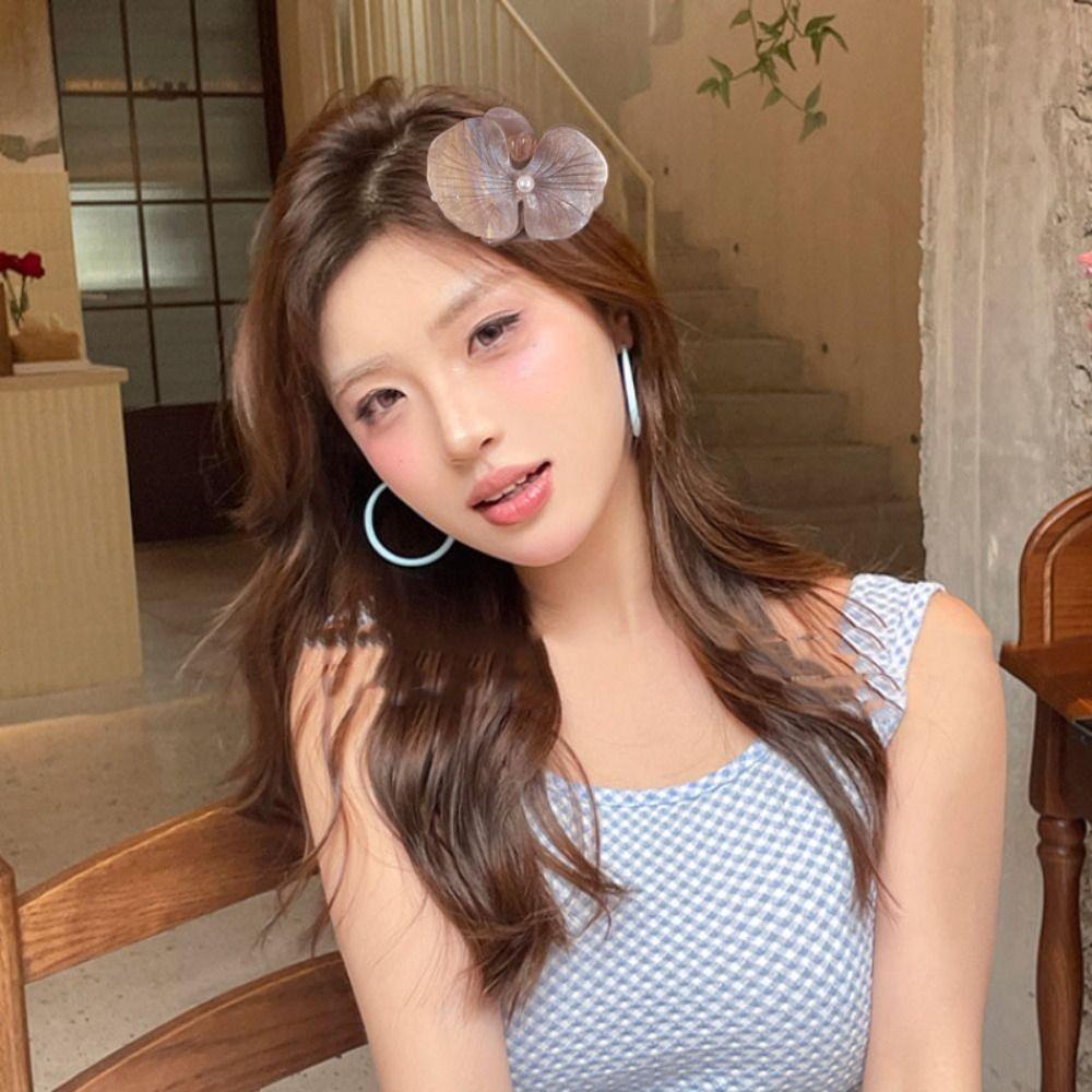 Acetic Acid Flower Duckbill Clip Korean Style Fresh Barrettes Butterfly Orchid Hairpin Wedding Grey-Hairpin
Acetic Acid Flower Duckbill Clip Korean Style Fresh Barrettes Butterfly Orchid Hairpin Wedding Grey-Hairpin