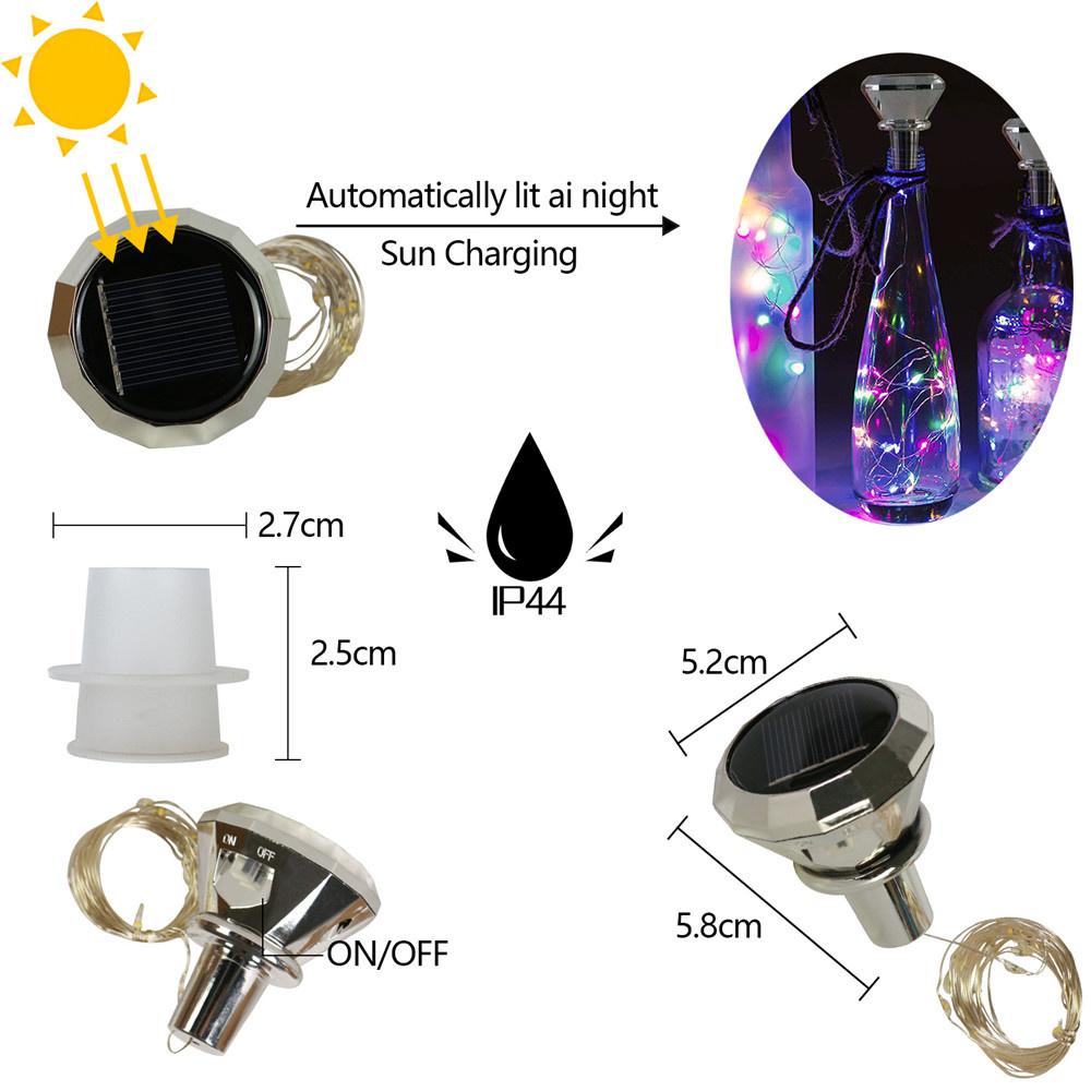 2M 20LEDs Solar Wine Bottle Light Waterproof Wedding Cork String Lights Christmas Decor Fairy Light For Home Party Decoration 5pcs белый
2M 20LEDs Solar Wine Bottle Light Waterproof Wedding Cork String Lights Christmas Decor Fairy Light For Home Party Decoration 5pcs белый